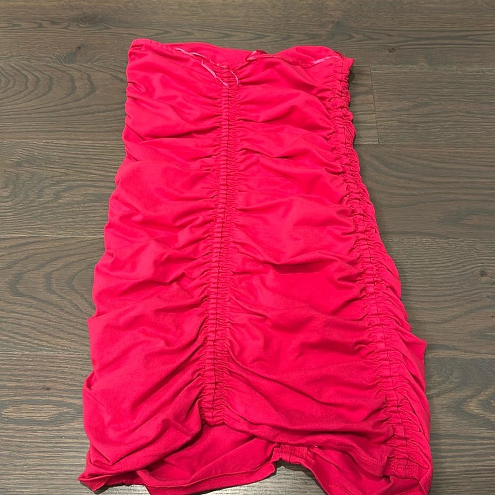 Hot pink dress